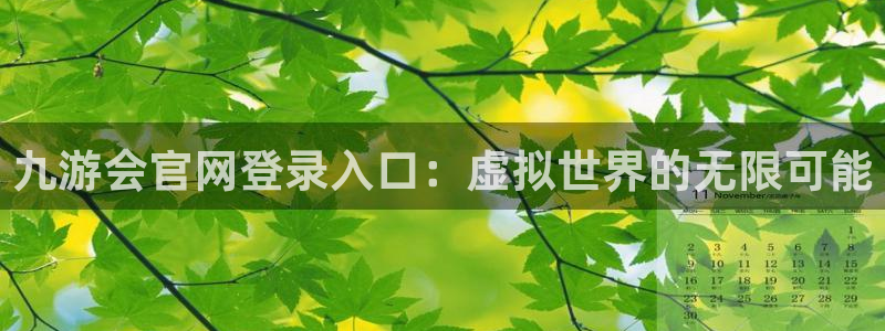 2元彩票官网：九游会官网登录入口：虚拟世界的无限可能