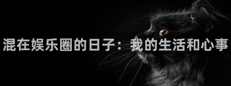 2元彩票集团：混在娱乐圈的日子：我的生活和心事